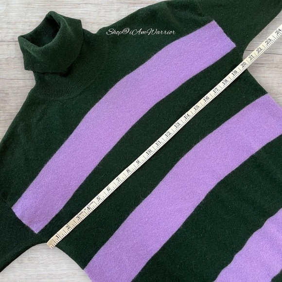 J.Crew Italian cashmere striped rugby turtleneck sweater *shop@iamwarrior - Picture 8 of 11
